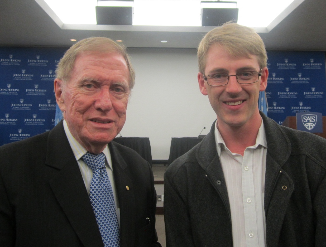 With Michael Kirby, Michael Cornish, Washington DC, October 2013